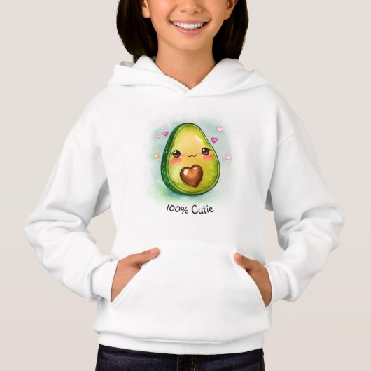 Avocado Cutie avec votre texte - Sweat - shirt à c (Devant)