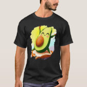 Avocado Dancing on Toast Cute Avocado Bread Foodie T-shirt (Voorkant)