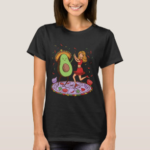 Avocado Dancing Salsa Cinco De Mayo Mexicaanse Avo T-shirt