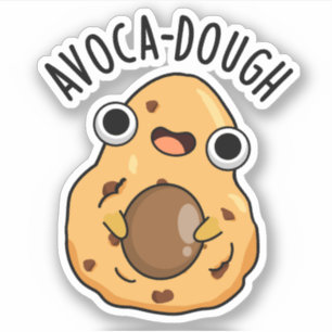 Avocado-deeg Funny Avocado Pun Sticker