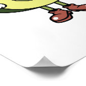 Avocado die het bal speelt - Funny Avocado Lover G Poster (Hoek)