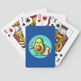 Avocado duimen omhoog! pokerkaarten