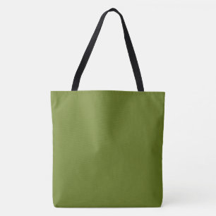 Avocado effen effen kleur draagtas