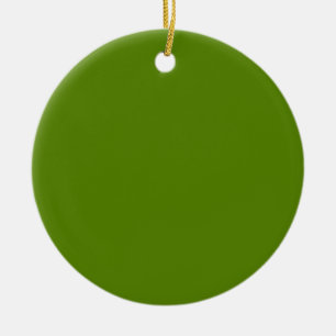Avocado (effen kleur) keramisch ornament