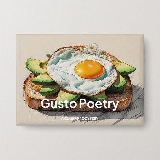 Avocado & Egg Toast Gusto Poëzie Button