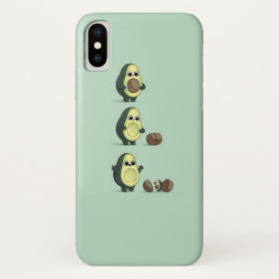 Avocado en avocado-kinderen iPhone x hoesje