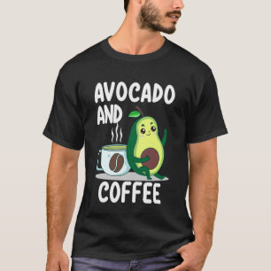 Avocado- en koffieliefhebber Keto Vegan Vegetarisc T-shirt