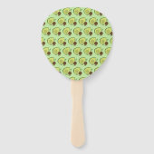 Avocado en Pit Cartoon Karakter Baby shower Handwaaier (Achterkant)