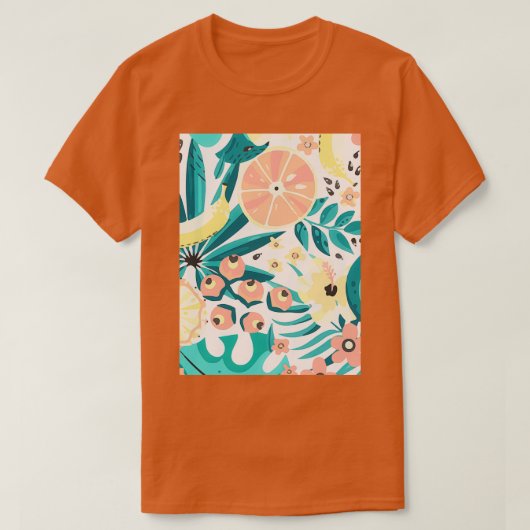 Avocado Exotic Style Motif Classic TShirt (Design devant)