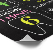 Avocado First Birthday-alkboard Poster (Hoek)