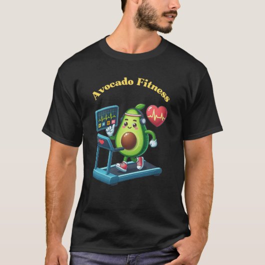 Avocado Fitness T-shirt (Voorkant)