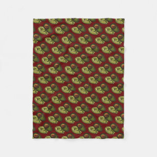 Avocado Fleece Blanket Deken