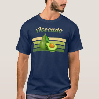 Avocado Fresh Retro Vegan Vegetarian Plant Gi T-shirt