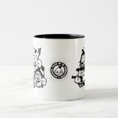 Avocado friends tweekleurige koffiemok (Center)