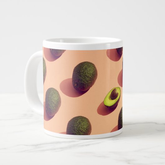 Avocado Fruit Potrait Extra Grote Beker (Voorkant links)