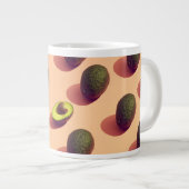 Avocado Fruit Potrait Extra Grote Beker (Voorkant rechts)