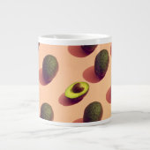 Avocado Fruit Potrait Extra Grote Beker (Voorkant)