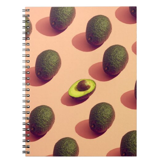 Avocado Fruit Potrait Notitieboek (Voorkant)