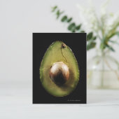 Avocado,Fruit,Zwarte achtergrond Briefkaart (Staand voorkant)