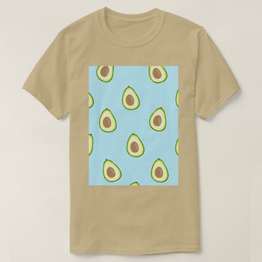 Avocado Fruits Juicy Fruit Contour Classic TShirt (Design devant)