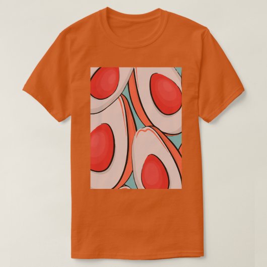 Avocado Fruits Moderne Wild Classic TShirt (Design devant)