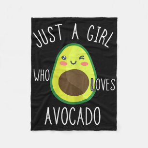 Avocado Girls Sweet Avocado Fruit Lovers Summer Fo Fleece Deken