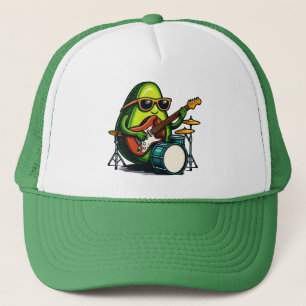 Avocado gitarist Art Cool Fruit Band Trucker Pet