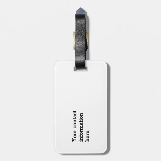 Avocado grappig gekerende handlanger bagagelabel (Achterkant verticaal)