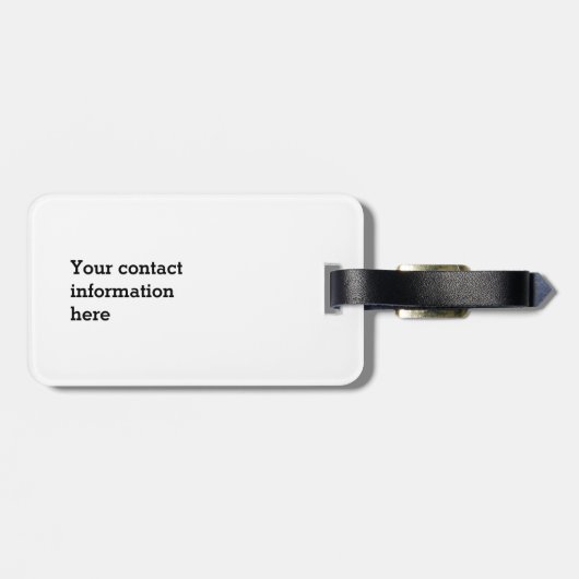 Avocado grappig gekerende handlanger bagagelabel (Achterkant horizontaal)