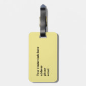 Avocado grappige handlangslang, groene put bagagelabel (Achterkant verticaal)