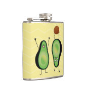 Avocado grappige handlangslang, groene put heupfles (Rechts)