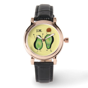 Avocado grappige handlangslang, groene put horloge