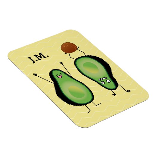 Avocado grappige handlangslang, groene put magneet (Rechterzijde)