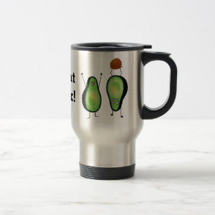 Avocado grappige handlangslang, groene put reisbeker