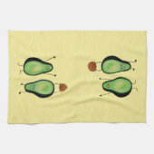 Avocado grappige handlangslang, groene put theedoek (Horizontaal)