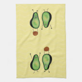 Avocado grappige handlangslang, groene put theedoek (Verticaal)