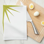 Avocado Green Atomic Star Serviette à main du mili (Quart Plié)