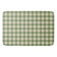 Avocado Green Cotvoordcore Gingham Check Pset