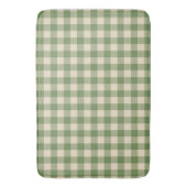 Avocado Green Cotvoordcore Gingham Check Pset Badmat (Voorkant Verticaal)