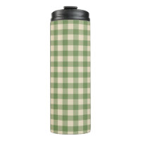 Avocado Green Cotvoordcore Gingham Check Pset