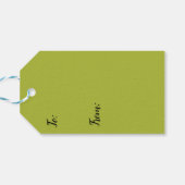 Avocado Green Gift Labels Cadeaulabel (Achterkant Horizontaal)