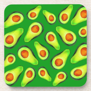 Avocado green health fruit foom bier onderzetter