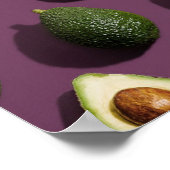 Avocado Green Paars Poster (Hoek)