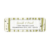 Avocado Green Return-adreslabels Etiket (Voorkant)
