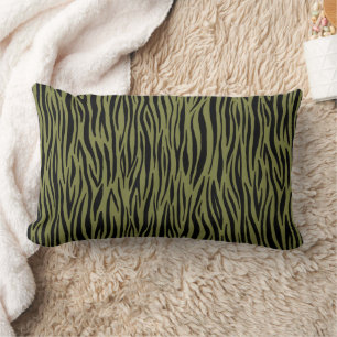 Avocado Green Tiger Stripe Pillow Kussen