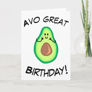 Avocado Greetings Card Kaart