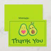 Avocado Groen Bedankt (Voorkant / Achterkant)