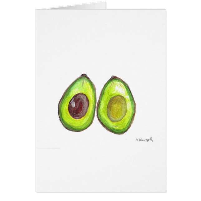 Avocado-groene vruchten (Voorkant)