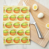 avocado guacamole en tortilla chips theedoek (Quarter Fold)