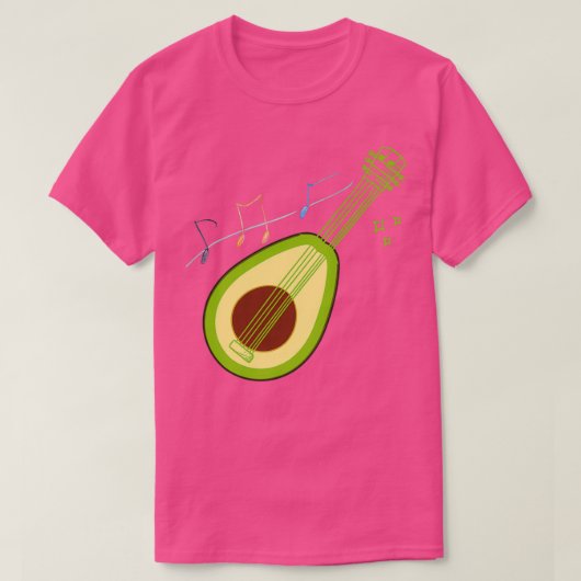 Avocado Guitar 2 T-shirt (Design voorkant)